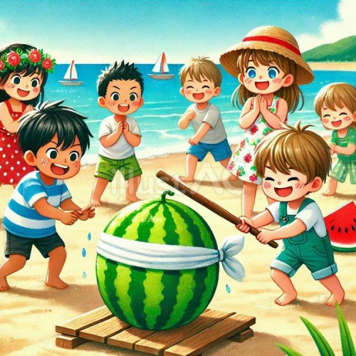 スイカ割り